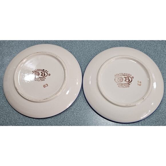 Bolesławiec Polish Pottery desert plates. - Picture 2 of 4